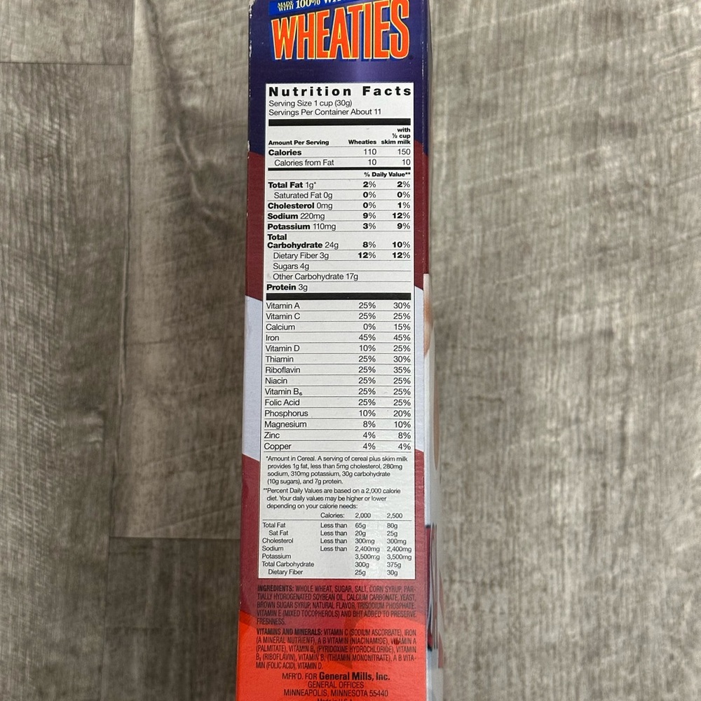 Wheaties Cereal Dan O’Brien USA Olympic Gold Medal Medalist 1996 Original Box - Picture 4 of 7